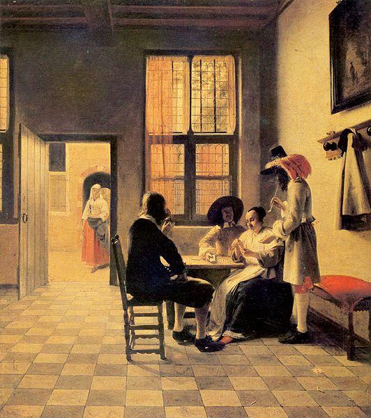 Pieter de Hooch Kartenspieler France oil painting art